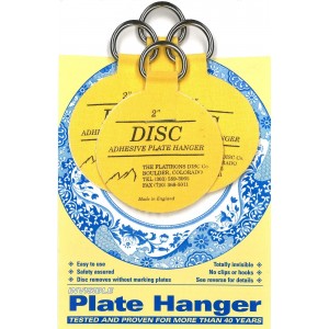 Original Invisible Disc Adhesive Plate Hangers Set of 4x2" 609722691796  121235669138
